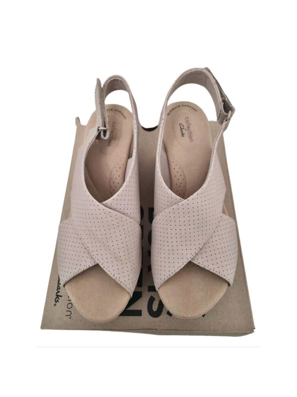 CLARKS ANNADEL PARKER WOMEN'S SLINGBACK WEDGE SANDALS SIZE 11